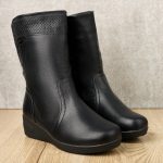 Cizme inblaniti dama 88330, Negru