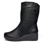 Cizme inblaniti dama 88330, Negru - imagine 5