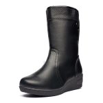 Cizme inblaniti dama 88330, Negru - imagine 4