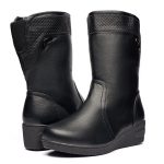 Cizme inblaniti dama 88330, Negru - imagine 3