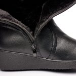 Cizme inblaniti dama 88330, Negru - imagine 7