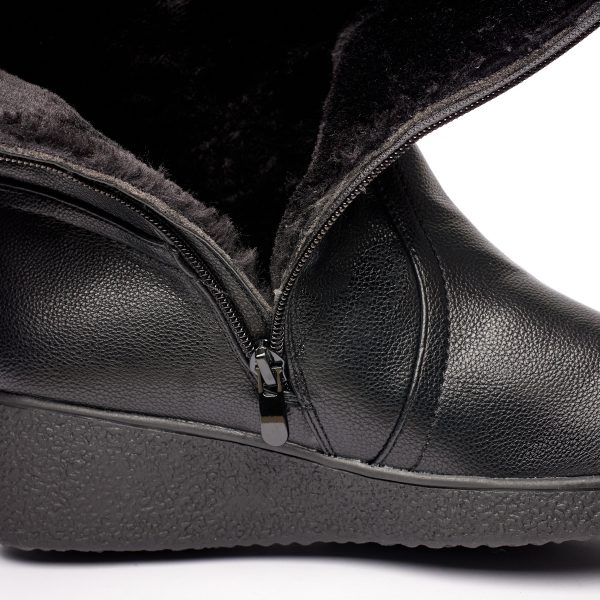 Cizme inblaniti dama 88330, Negru - imagine 7