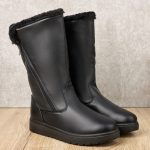 Cizme inblaniti dama J23-A, Negru