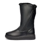 Cizme inblaniti dama J23-A, Negru - imagine 5