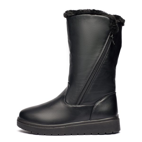 241027_06_02 Cizme inblaniti dama J23-A, Negru - imagine 5