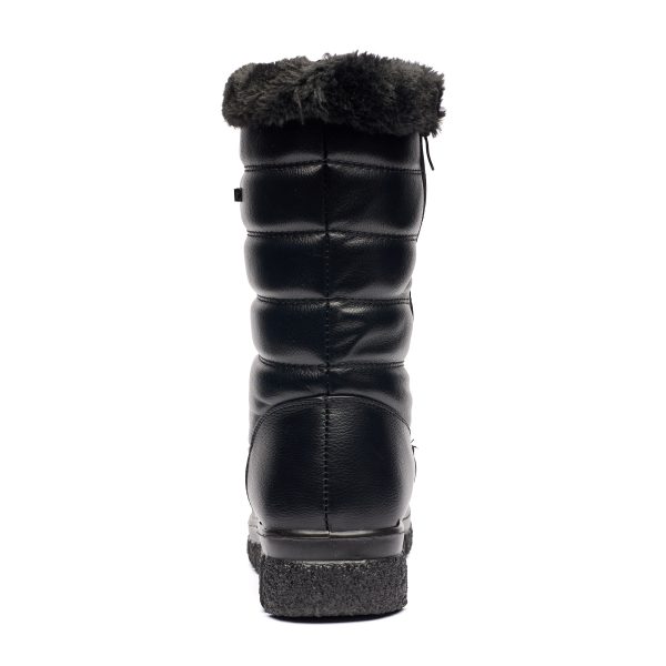 Cizme inblaniti dama J25-3, Negru - imagine 9