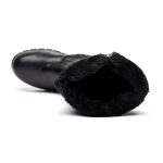 Cizme inblaniti dama J25-3, Negru - imagine 8