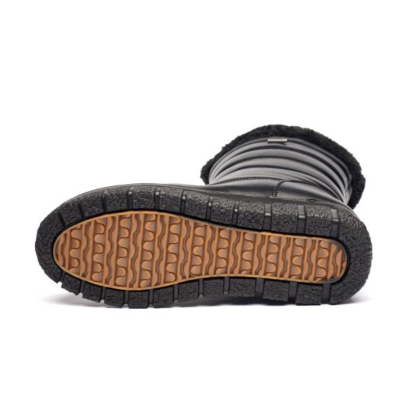 Cizme inblaniti dama J25-3, Negru - imagine 10