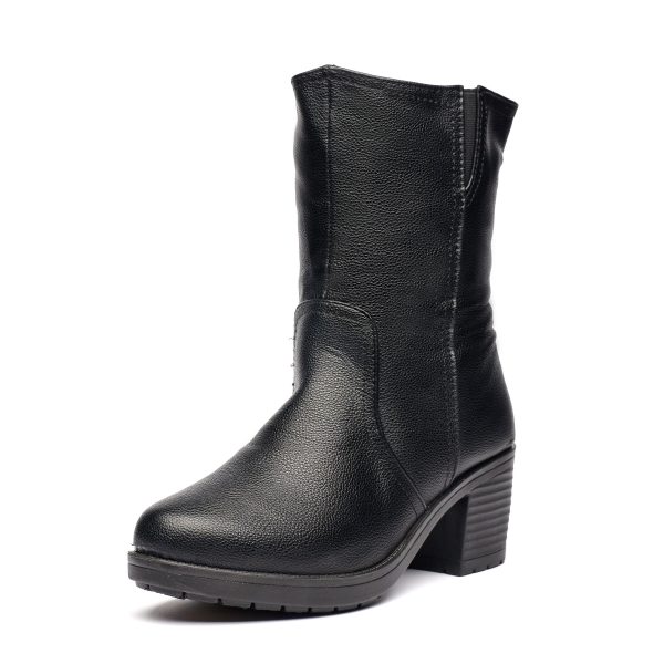 Cizme inblaniti dama Z2-25, Negru - imagine 4