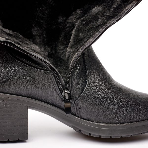 Cizme inblaniti dama Z2-25, Negru - imagine 7