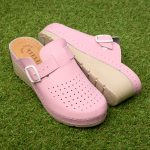 Saboti medicali piele dama Tellus 27-09, Roz