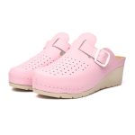 Saboti medicali piele dama Tellus 27-09, Roz - imagine 2