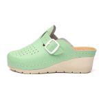 Saboti medicali piele dama Tellus 27-09, Verde - imagine 4