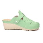 Saboti medicali piele dama Tellus 27-09, Verde - imagine 5