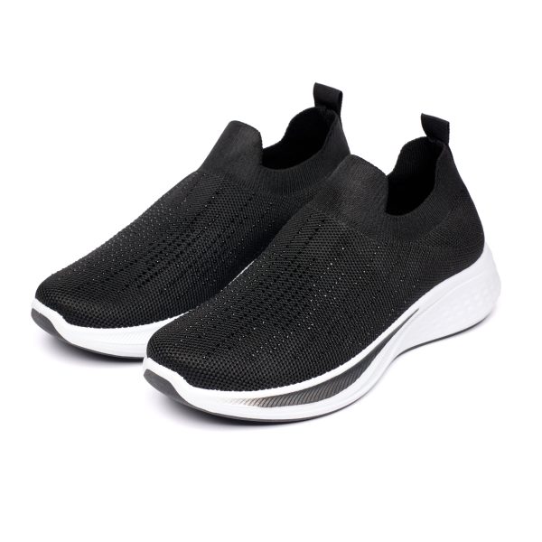 Pantofi sport dama W014309, Negru - imagine 2