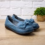 Pantofi piele dama W043221, Albastru