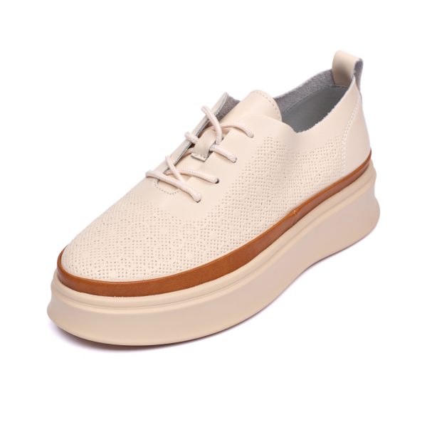 Pantofi piele dama 595001, Bej - imagine 5