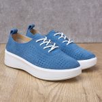 Pantofi piele dama 595003, Albastru