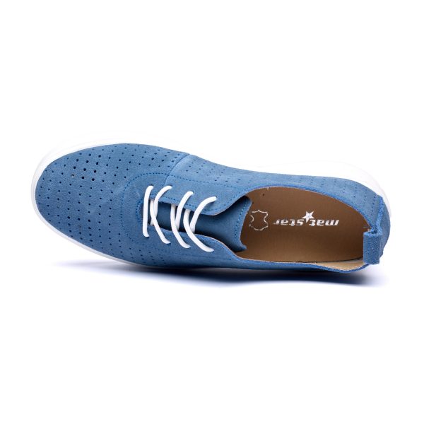 Pantofi piele dama 595003, Albastru - imagine 7