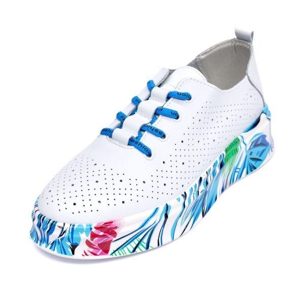 Pantofi piele dama 595002, Albastru - imagine 5