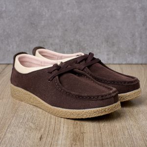 Pantofi piele intoarsa dama 186004, Maro
