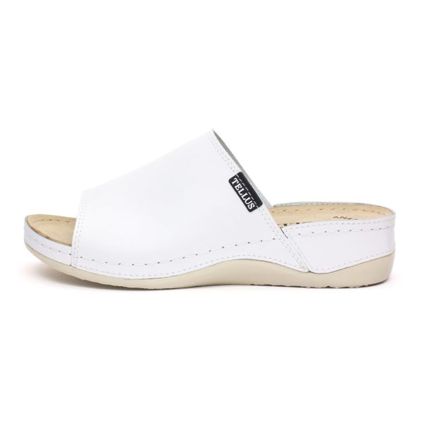 Papuci piele "Tellus" 25-51 Alb - imagine 4