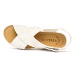 Sandale dama "Tellus" 27-13, Alb - imagine 7