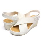 Sandale dama "Tellus" 27-13, Alb - imagine 3