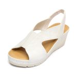 Sandale dama "Tellus" 27-14, Alb - imagine 6