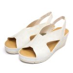 Sandale dama "Tellus" 27-14, Alb - imagine 2