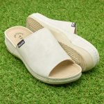 Papuci dama "Tellus" 25-51/1, Alb