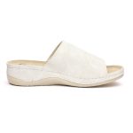 Papuci dama "Tellus" 25-51/1, Alb - imagine 6
