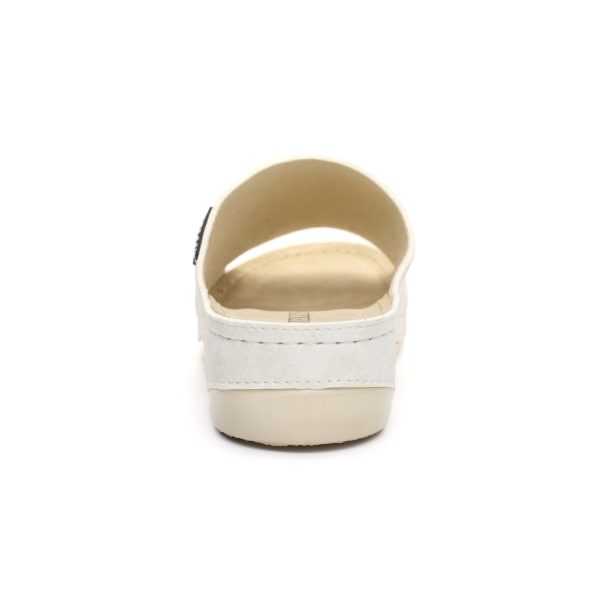 Papuci dama "Tellus" 25-51/1, Alb - imagine 8