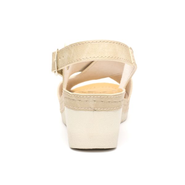 Sandale dama "Tellus" 27-13, Bej - imagine 8