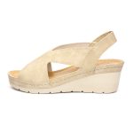 Sandale dama "Tellus" 27-14, Bej - imagine 4