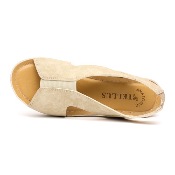 250302_07_05 Sandale dama "Tellus" 27-14, Bej - imagine 7