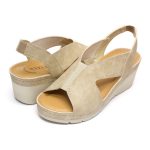 Sandale dama "Tellus" 27-14, Bej - imagine 3