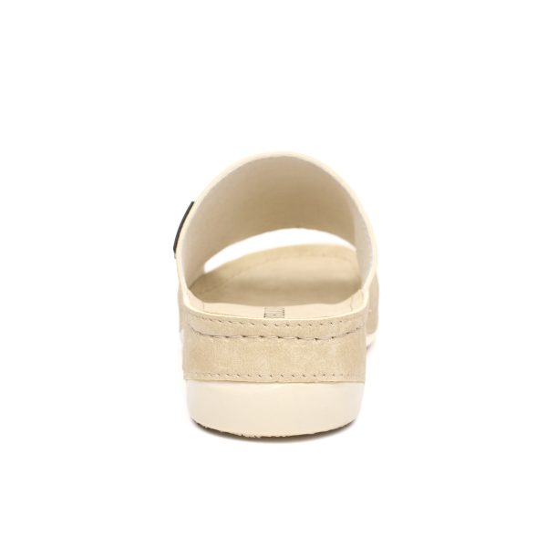 Papuci dama "Tellus" 25-51/1, Bej - imagine 7