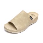 Papuci dama "Tellus" 25-51/1, Bej - imagine 5