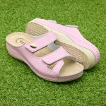 Papuci piele "Tellus" 25-03, Roz