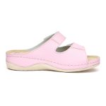 Papuci piele "Tellus" 25-03, Roz - imagine 5