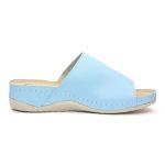 Papuci piele "Tellus" 25-51 Albastru - imagine 5