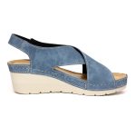 Sandale dama "Tellus" 27-13, Denim - imagine 6
