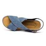 Sandale dama "Tellus" 27-13, Denim - imagine 7