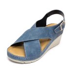 Sandale dama "Tellus" 27-13, Denim - imagine 4
