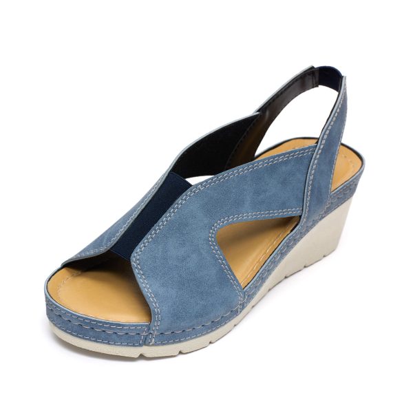 Sandale dama "Tellus" 27-14, Denim - imagine 6