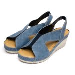 Sandale dama "Tellus" 27-14, Denim - imagine 2