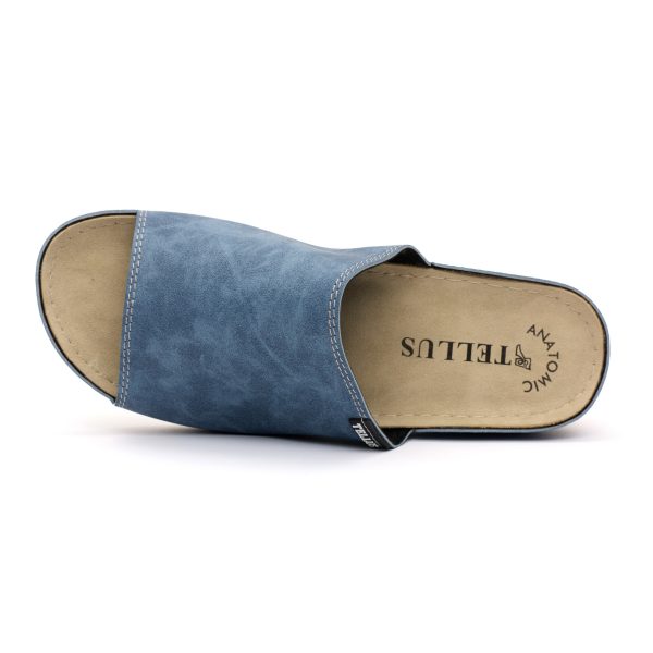 Papuci dama "Tellus" 25-51/1, Denim - imagine 6
