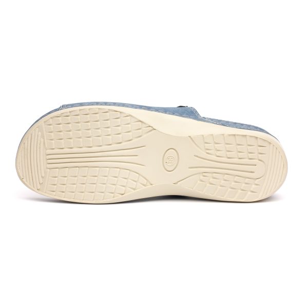 Papuci dama "Tellus" 25-51/1, Denim - imagine 9