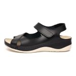 Sandale piele Tellus 25-05, Negru - imagine 5